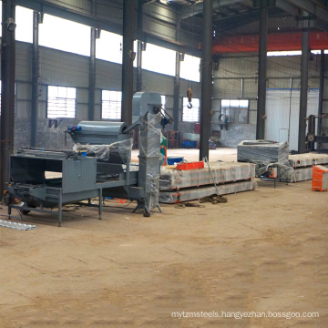 Stone chip coated glue metal steel roofing roll forming former making stone coated metal tile production line for sale